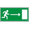 Znak Kierunek do wyjścia drogi ewakuacyjnej (w prawo)